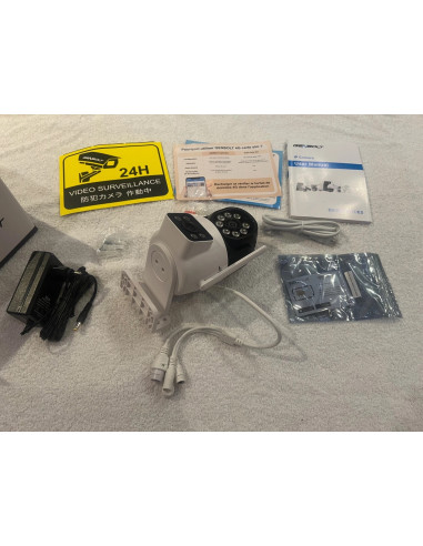 camera surveillance exterieur 3g/4g sim genbolt gb201-4g lte double objectif