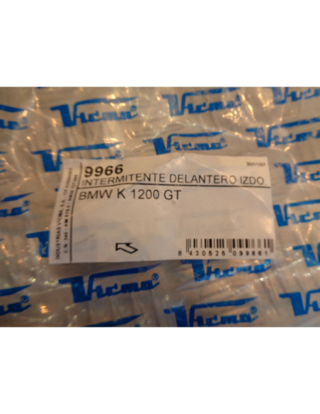 clignotant avant gauche v-parts type origine orange moto bmw k 1200 1300 gt bihr