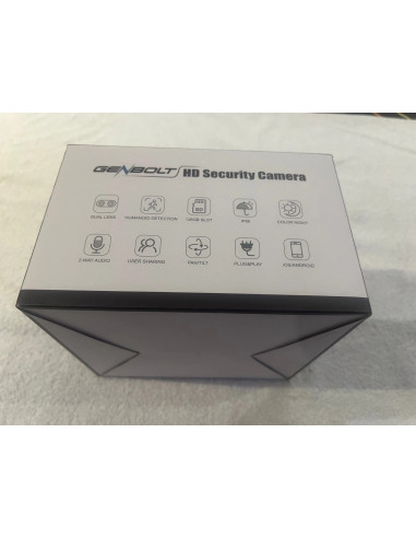 camera surveillance exterieur neuf genbolt gb201h 2.5k ptz 2.4/5ghz wiFi ip