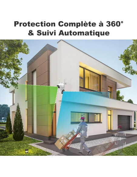 camera surveillance exterieur neuf genbolt gb201h 2.5k ptz 2.4/5ghz wiFi ip