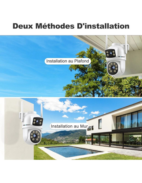 camera surveillance exterieur neuf genbolt gb201h 2.5k ptz 2.4/5ghz wiFi ip