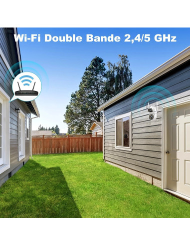 camera surveillance exterieur neuf genbolt gb201h 2.5k ptz 2.4/5ghz wiFi ip