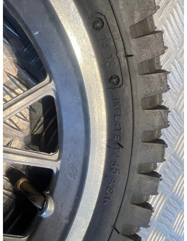 roue 12 1/2 x 2.75 neuf débroussailleuse a jante avec pneu moto dirt pit bike ..