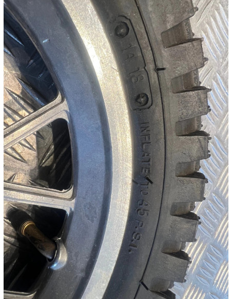 roue 12 1/2 x 2.75 neuf débroussailleuse a jante avec pneu moto dirt pit bike ..