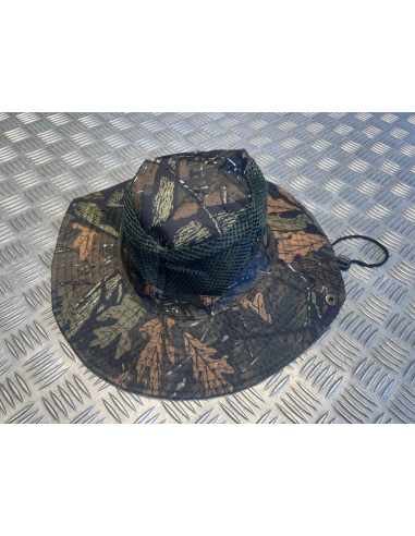 Chapeau camouflage protection solaire maille respirante chasse randonnée jungle