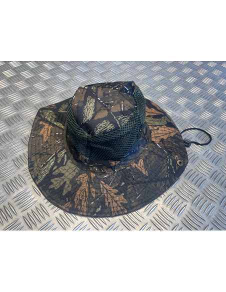 Chapeau camouflage protection solaire maille respirante chasse randonnée jungle