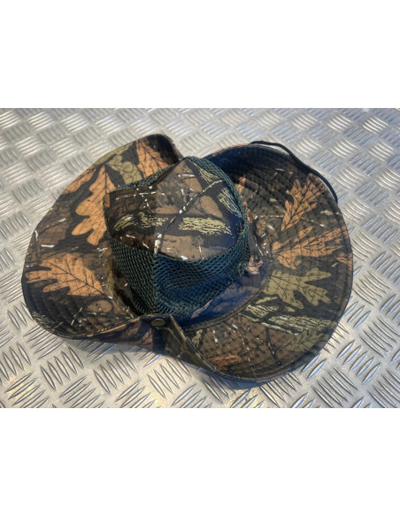 Chapeau camouflage protection solaire maille respirante chasse randonnée jungle