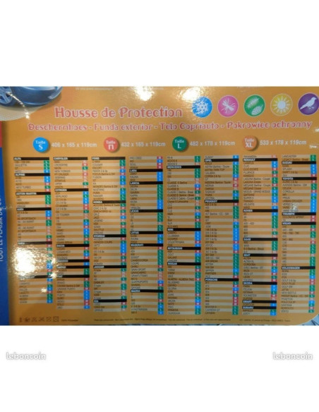 Housse protection voiture custo auto taille m 432 x 165 x 119 cm