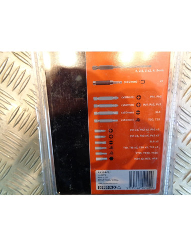 black et decker coffret 45 pieces accessoires perçage et vissage forets hss ...