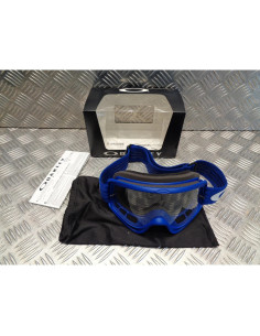 masque moto oakley o frame google blue bleu mx clear lens cross enduro
