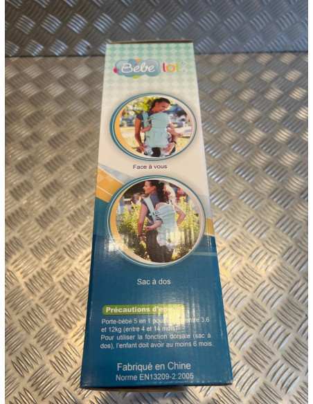 porte bebe neuf 5 en 1 de 3,6kg de 3 a 5 mois environ a 12kgs bebe lol