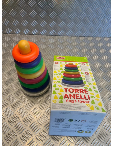 torre anelli jouet enfant anneau colore anneau empilage empiler en Plastique