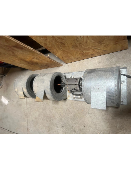 extracteur air triple escargot Sisme K48424 M01871 ventilation fumée hotte