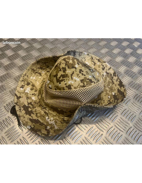 Chapeau camouflage protection solaire maille respirante peche chasse randonnée