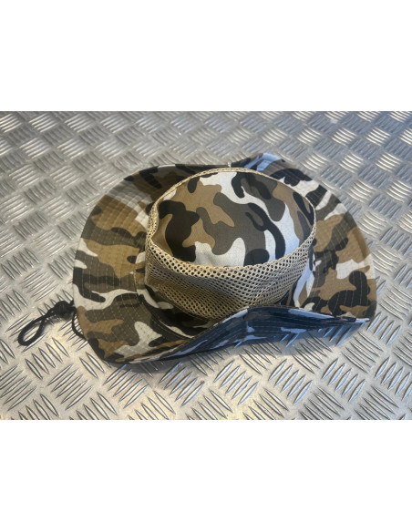 Chapeau camouflage protection solaire maille respirante pêche randonnée chasse