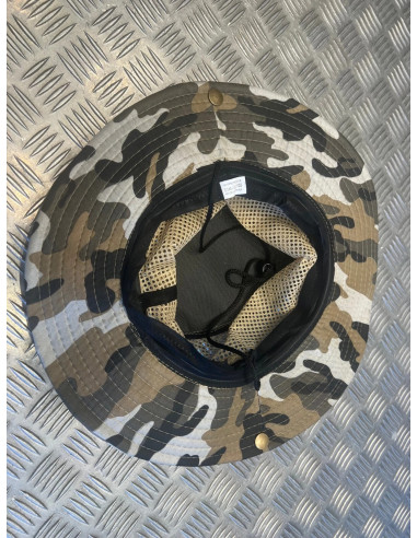Chapeau camouflage protection solaire maille respirante pêche randonnée chasse