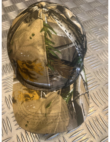 Casquette camouflage type militaire chasse foret taille unique avec reglage