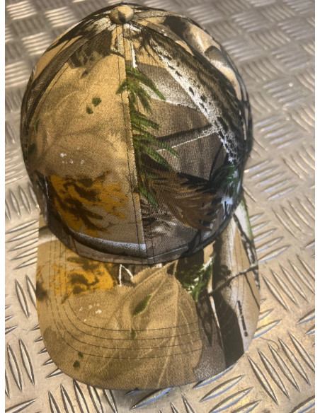 Casquette camouflage type militaire chasse foret taille unique avec reglage