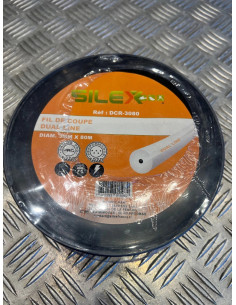 Bobine fil coupe rond dual line debroussailleuse 80 m X diam 3 mm silex pro