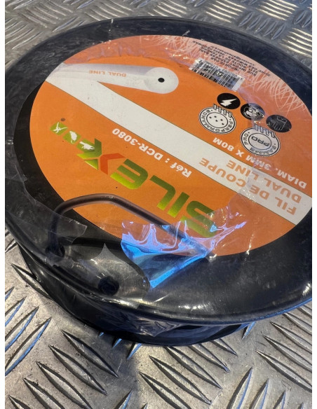 Bobine fil coupe rond dual line debroussailleuse 80 m X diam 3 mm silex pro