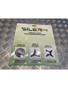 Lame silex 4 dents debroussailleuse diam 255 mm Alésage 25,4 mm epaisseur 3 mm