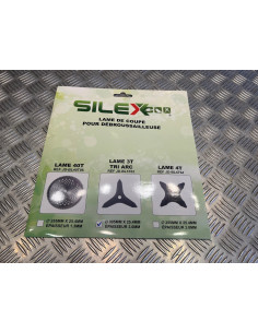 Lame silex 3 dents tri arc debroussailleuse diam 300 mm Alés 25,4 mm epais 3mm