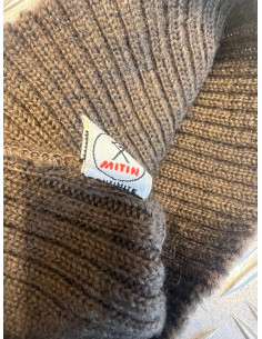 Tour de cou en laine Armée française kaki mitin neuf 2