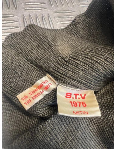 Tour de cou en laine ArmÃ©e franÃ§aise mitin stv longueur gm