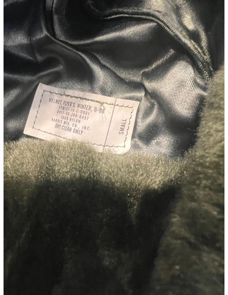 couvre tete bonnet casquette hiver pilote aviation us harris mfg taille s neuf