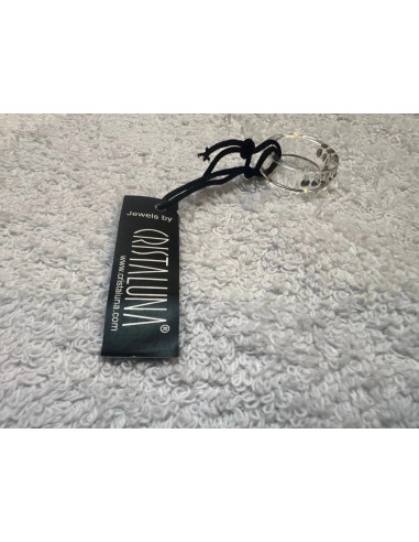 Bague cristaluna rangee 9 cristal acrylique transparent swarovski neuf 10010000