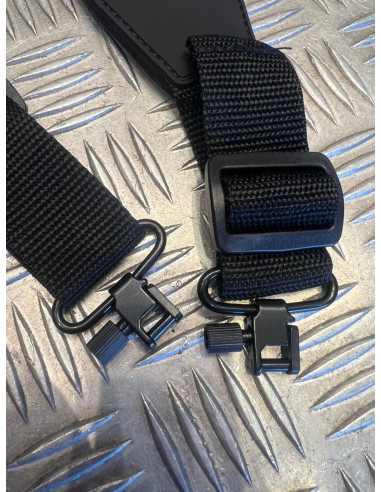 Sangle a bandouliere fusil carabine chasse rembourree amovible avec 2 fixation