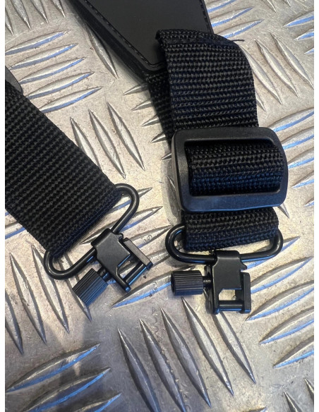 Sangle a bandouliere fusil carabine chasse rembourree amovible avec 2 fixation