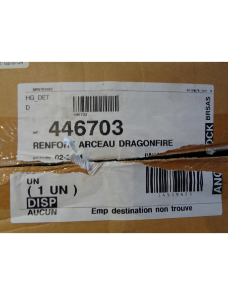 renfort arceau avant DRAGONFIRE rocksolid noir buggy ssv arctic cat 700 wildcat