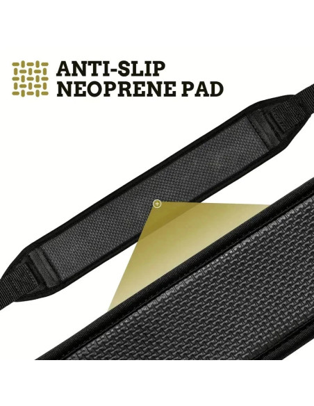 Sangle a bandouliere fusil carabine chasse rembourree amovible avec 2 fixation