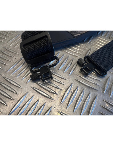 sangle a bandouliere fusil carabine de chasse rembourree amovible avec 2 points