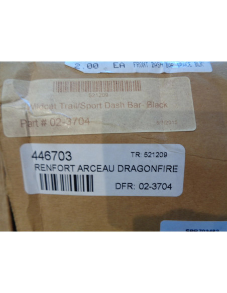 renfort arceau avant DRAGONFIRE rocksolid noir buggy ssv arctic cat 700 wildcat