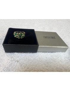 bague cristaluna mona cristal acrylique transparent swarovski neuf 100 303 c1 2