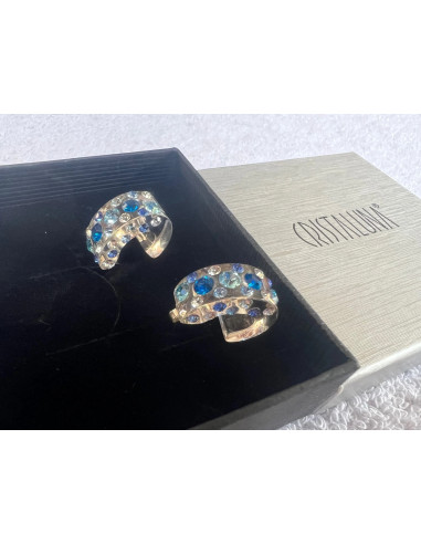 ensemble cristaluna Collier + bracelet + boucles oreilles Diva swarovski neuf