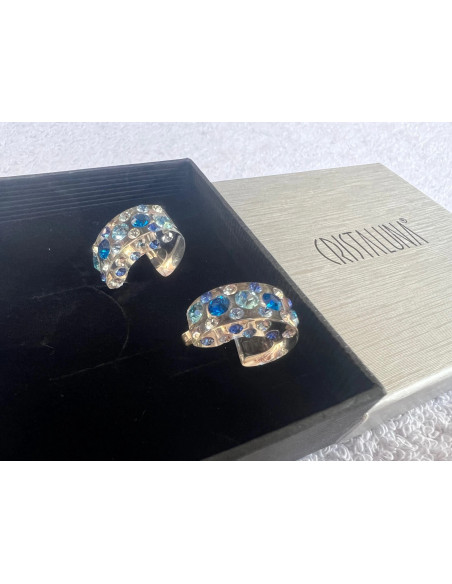 ensemble cristaluna Collier + bracelet + boucles oreilles Diva swarovski neuf