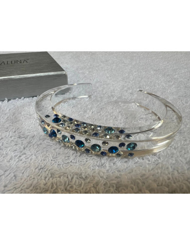ensemble cristaluna Collier + bracelet + boucles oreilles Diva swarovski neuf