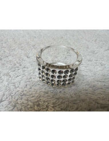 Bague cristal cristaluna vera acrylique transparente swarovski neuf 100 109 00