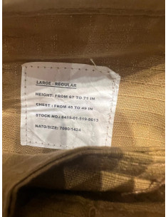 Veste militaire modele us acu combat teesar coyote mil-tec taille m neuf 2