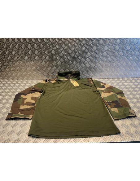 T-shirt manche longues chemise militaire combat camo mil-tec taille xl neuf