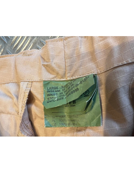 Pantalon mfh us pants bdu beige taille l neuf