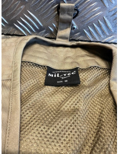 Veste gilet sans manche reporter kaki 14 poches coyote mil-tec 10701104 taille m 2