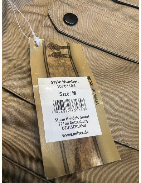 Veste gilet sans manche reporter kaki 14 poches coyote mil-tec 10701104 taille m