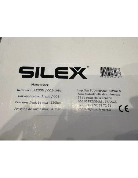 débilitre détendeur silex 30 L/min 2 manomètres gaz Argon ou Argon +CO2 soudure