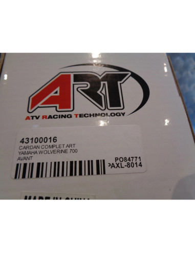 cardan complet avant gauche droit art quad buggy ssv yamaha 700 wolverine yxm yx