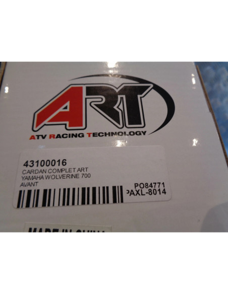 cardan complet avant gauche droit art quad buggy ssv yamaha 700 wolverine yxm yx