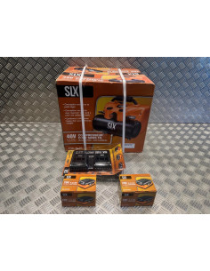 compresseur air portatif 6L - 8 bar max SLX 2 batteries lithium 20v 4ah chargeur